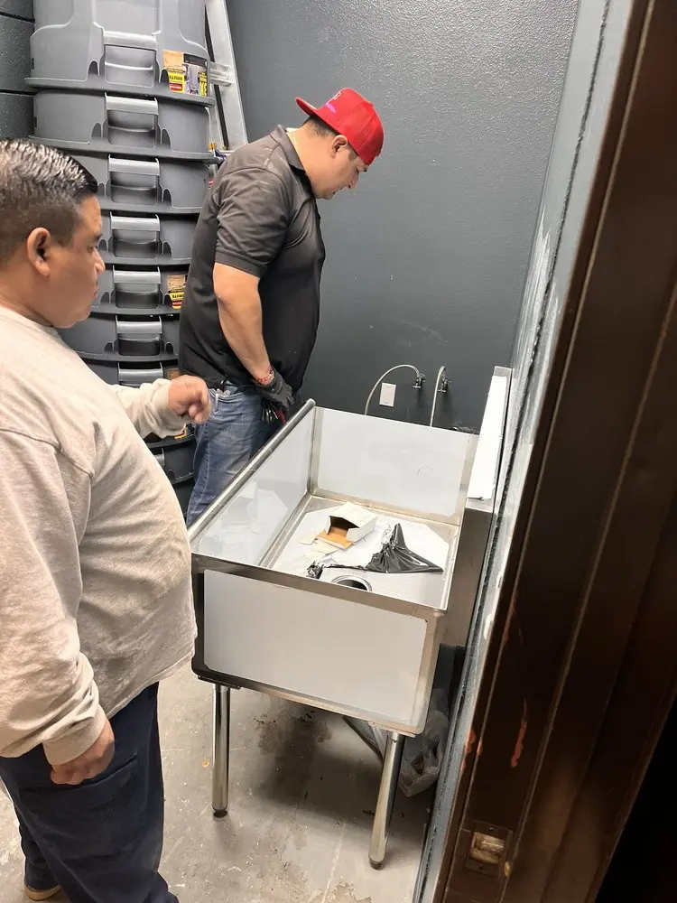 Commercial plumbing and sink installation in Fairfield